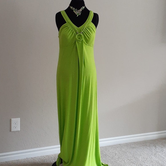 it's Dresses & Skirts - Bright Floor Length Lime Green Dress